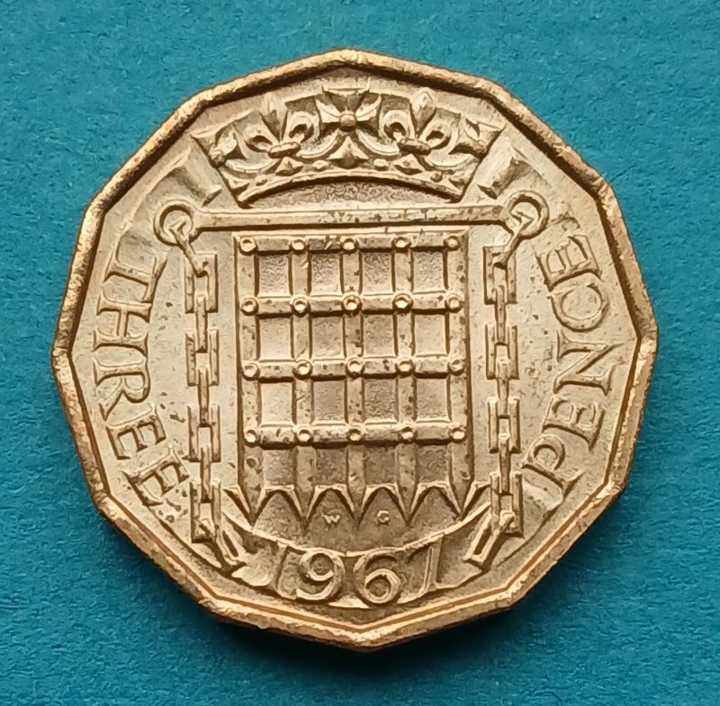 1967 Threepence (#189)
