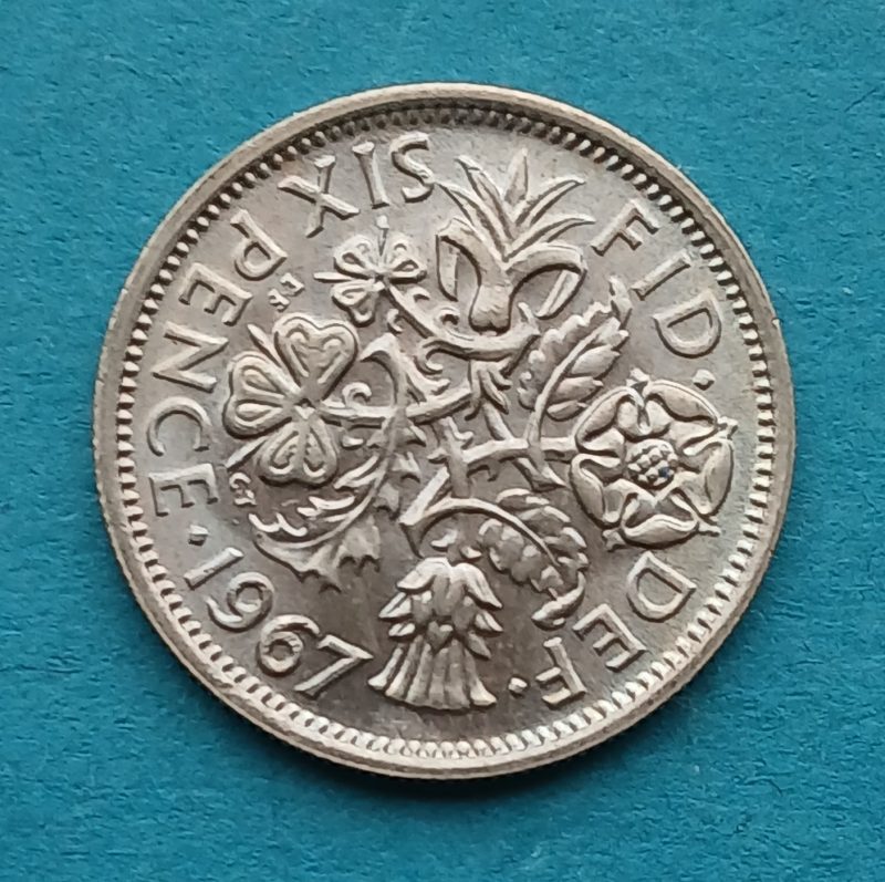 1967 Sixpence (#191)