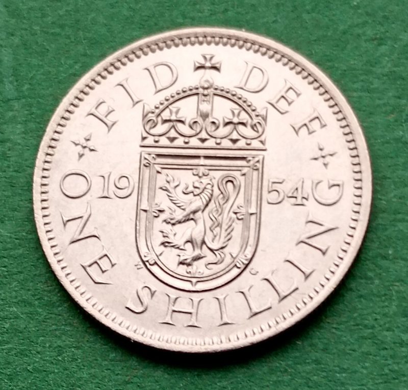 1954 (S) Shilling (#207)