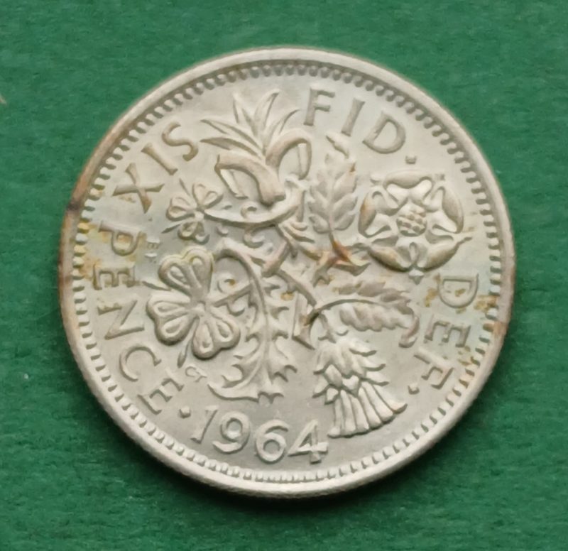 1964 Sixpence (#223)