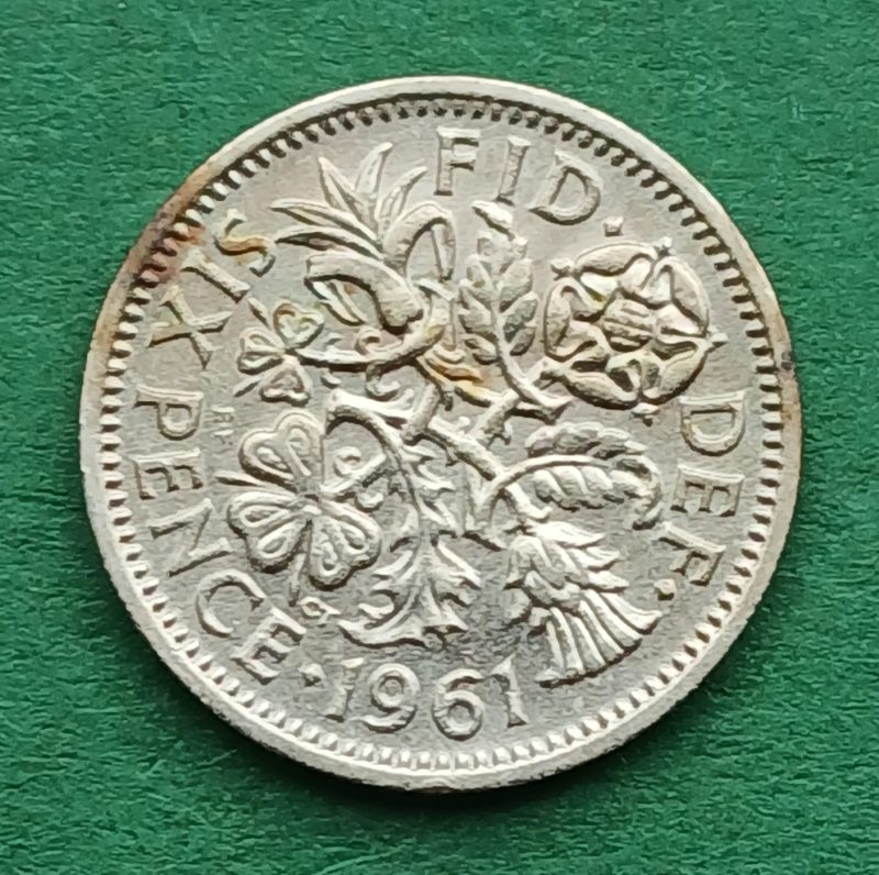 1961 Sixpence (#225)