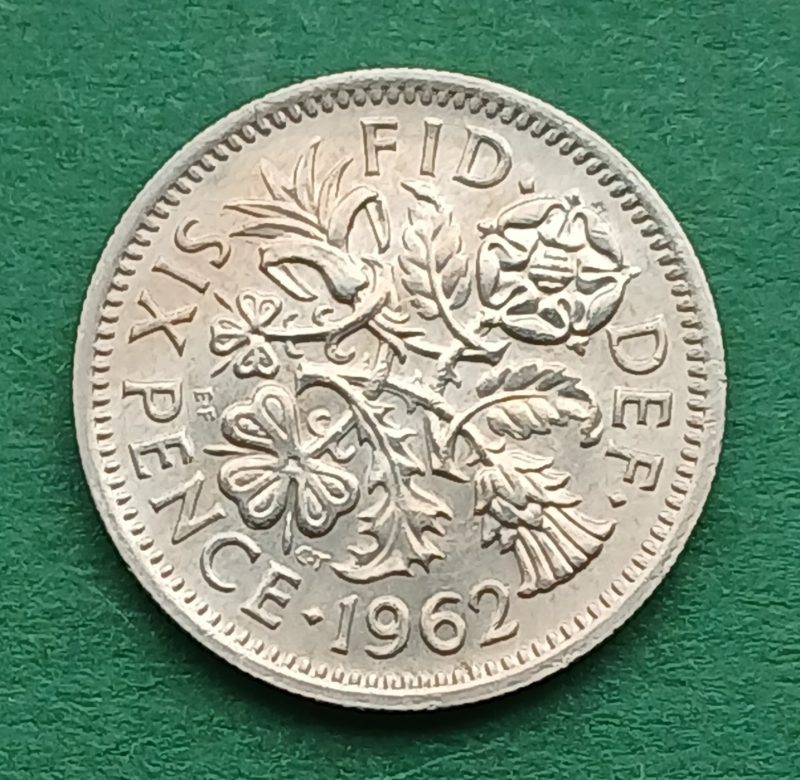 1962 Sixpence (#227)