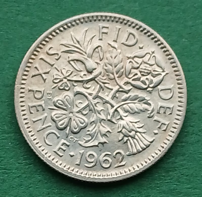 1962 Sixpence (#228)