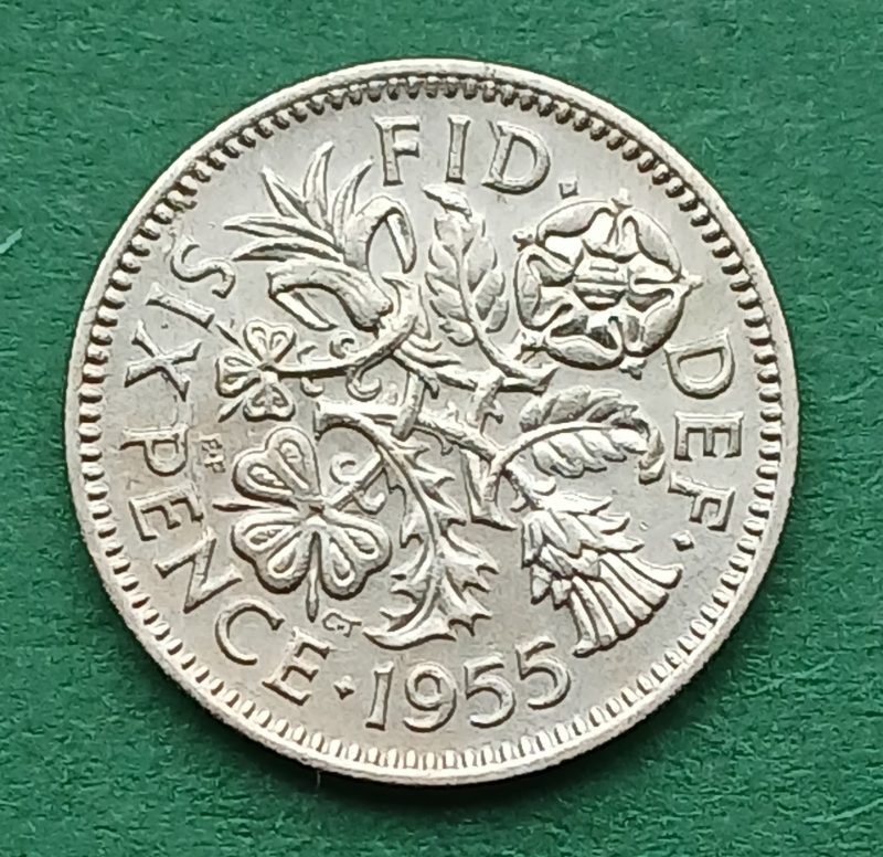 1955 Sixpence (#230)