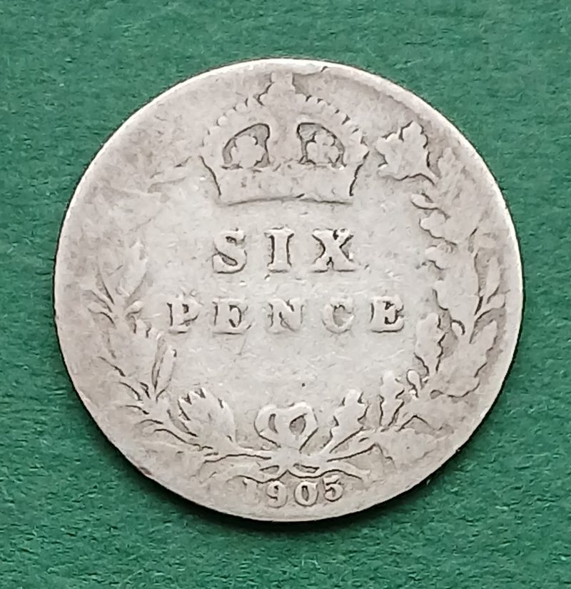 1905 Sixpence (#321)