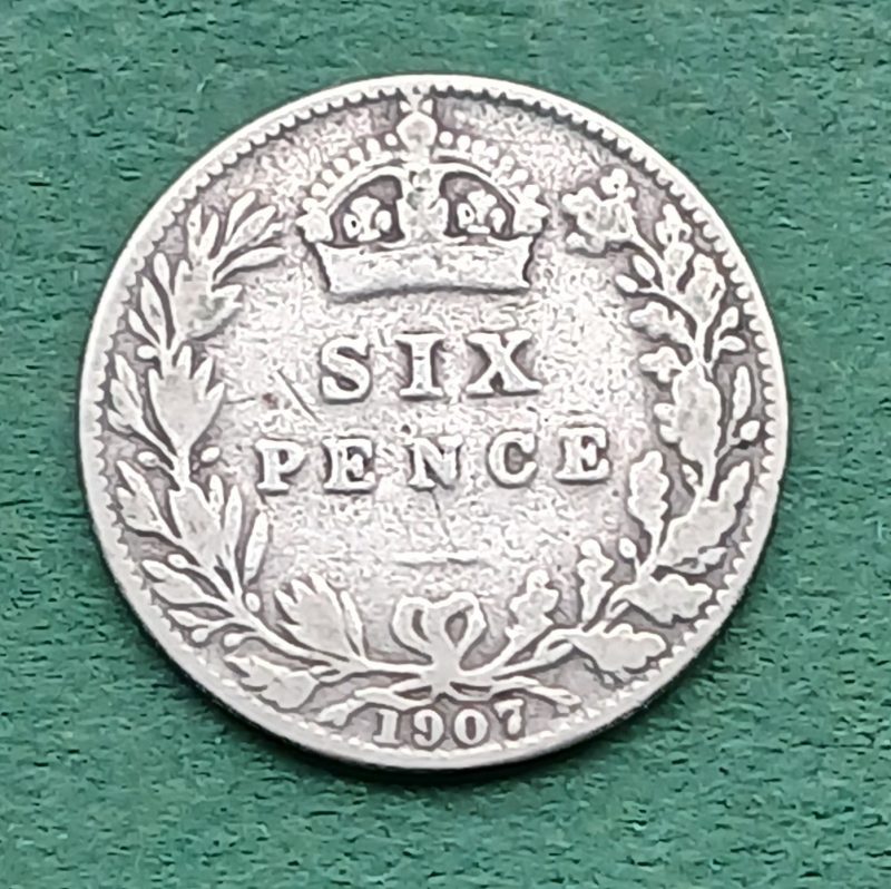 1907 Sixpence (#338)