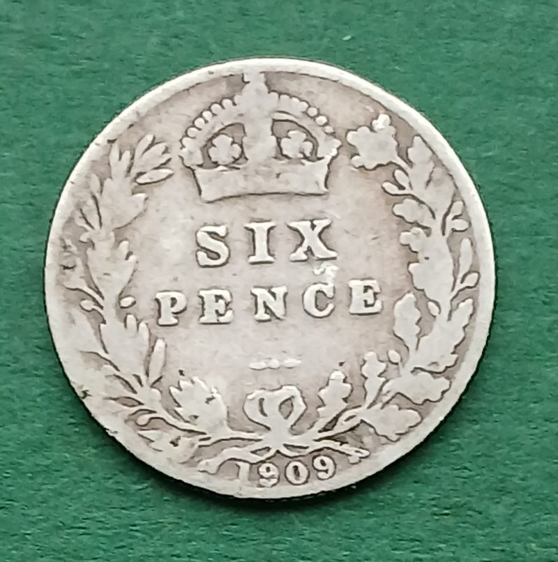 1909 Sixpence (#341)
