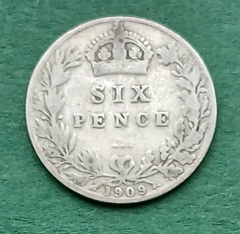 1909 Sixpence (#342)