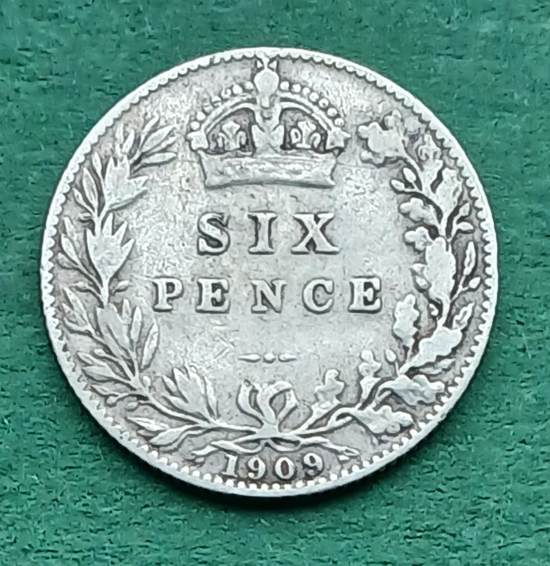 1909 Sixpence (#344)