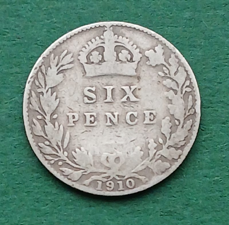 1910 Sixpence (#349)
