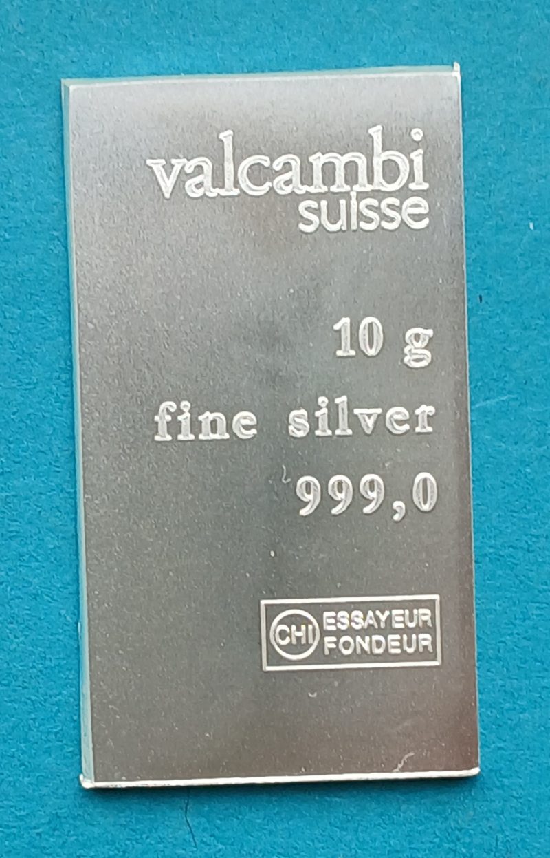 Valcambi Suisse 10g Silver bar (#403)