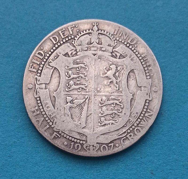 1907 Half Crown Edward VII .925 (#404)