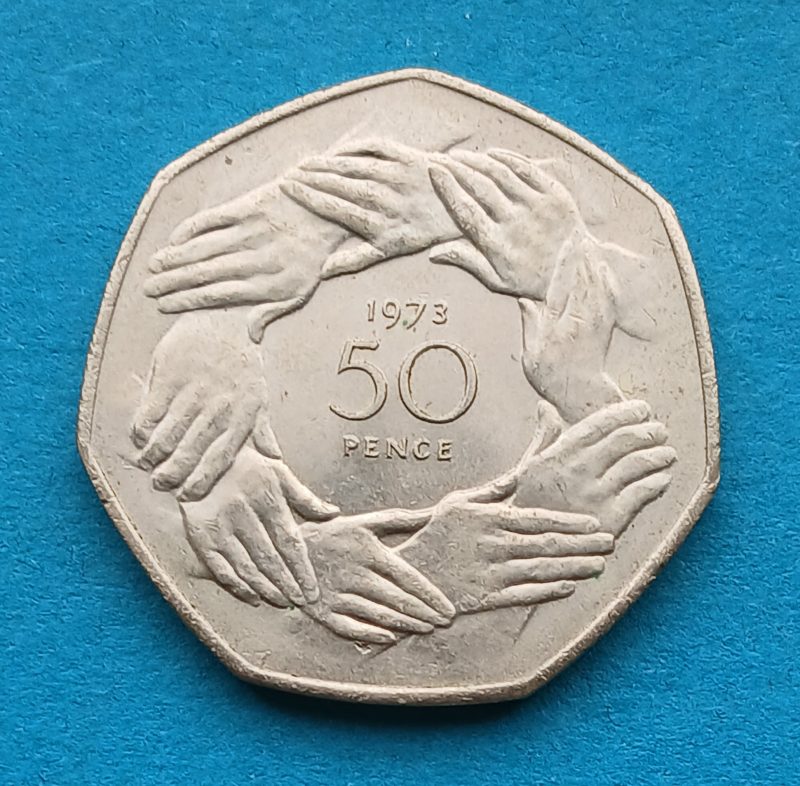 1973 50p. Early decimal (#425)