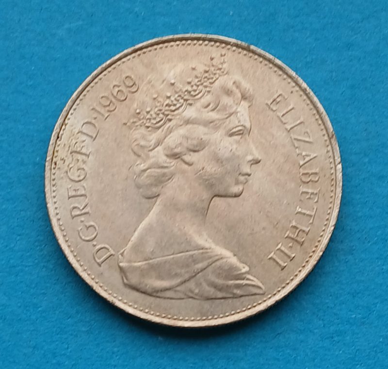 1969 10p. Early decimal (#426)