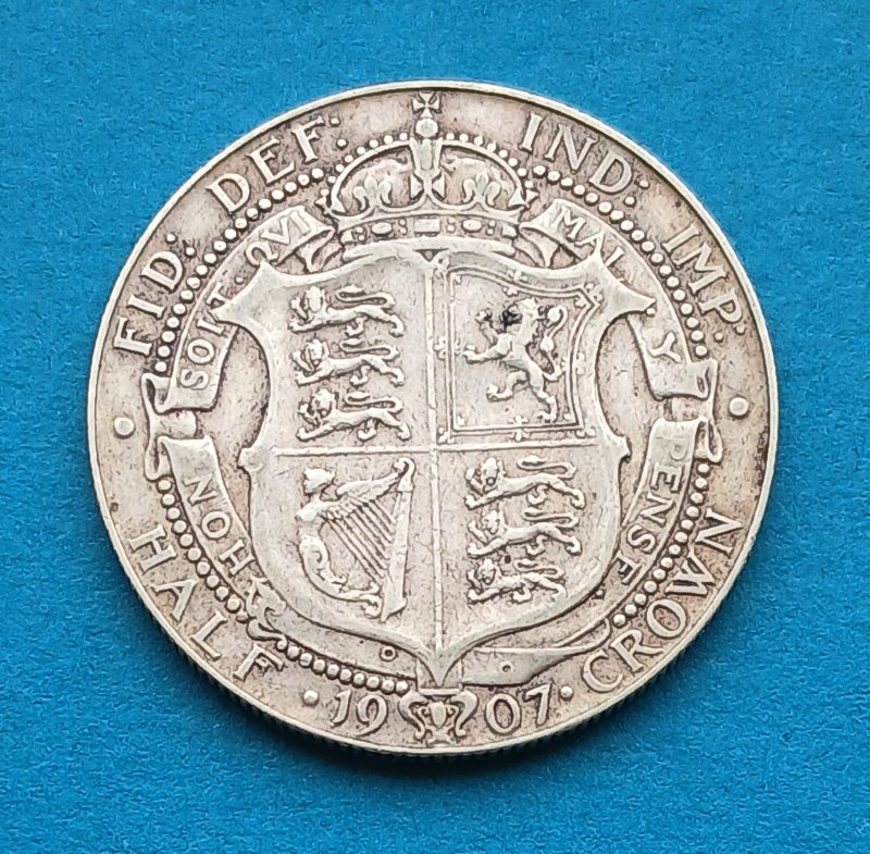 1907 Halfcrown Edward VII .925 Silver (#428)