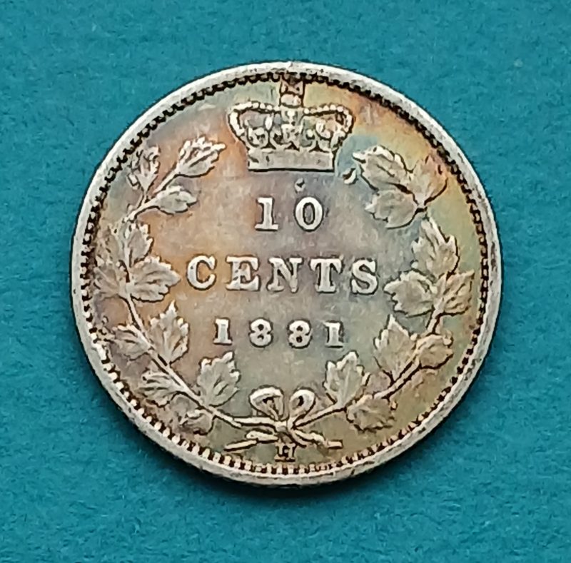 1881H Canadian 10 Cents (#419)