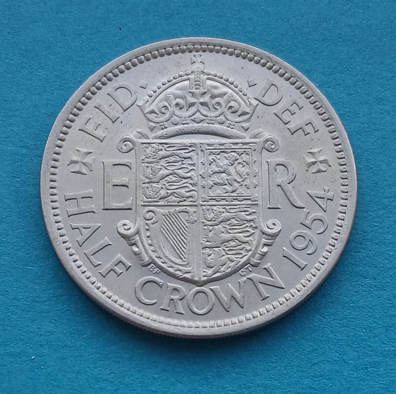 1954 Half Crown Elizabeth II (#436)