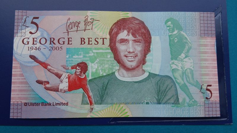 £5 Note Ulster Bank George Best (#450)