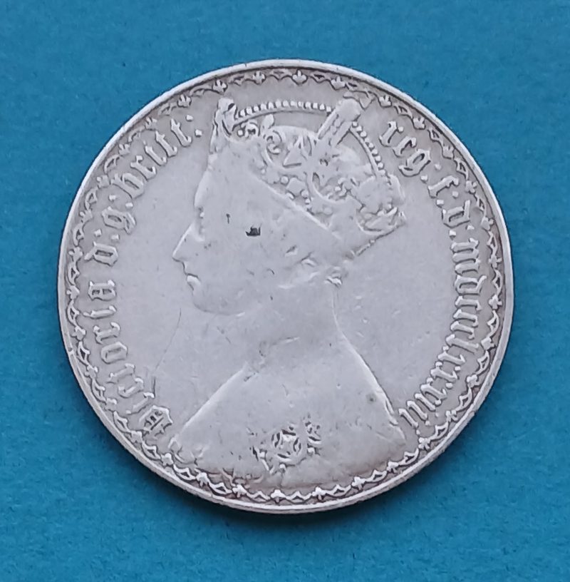 1883 Gothic Florin Victoria - Cleaned (462)