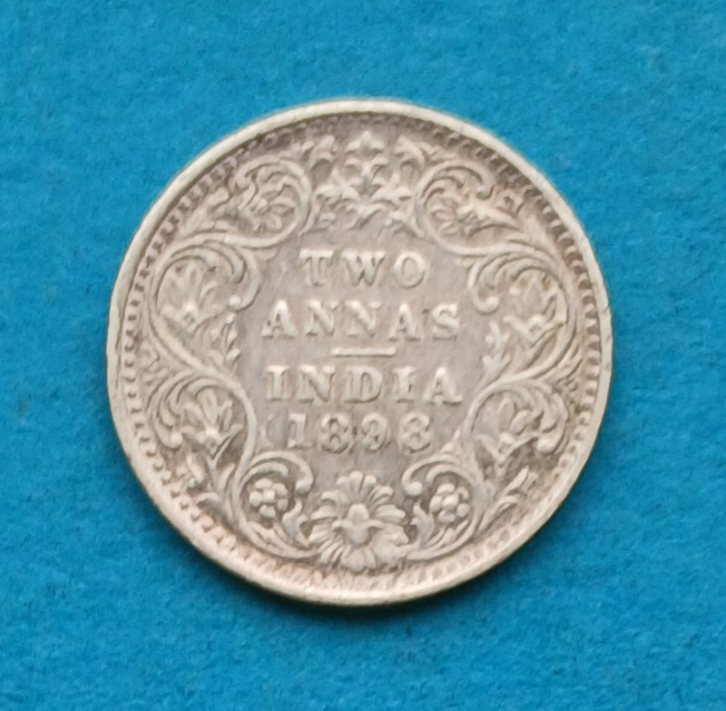 1898 Two Annas India (#470)