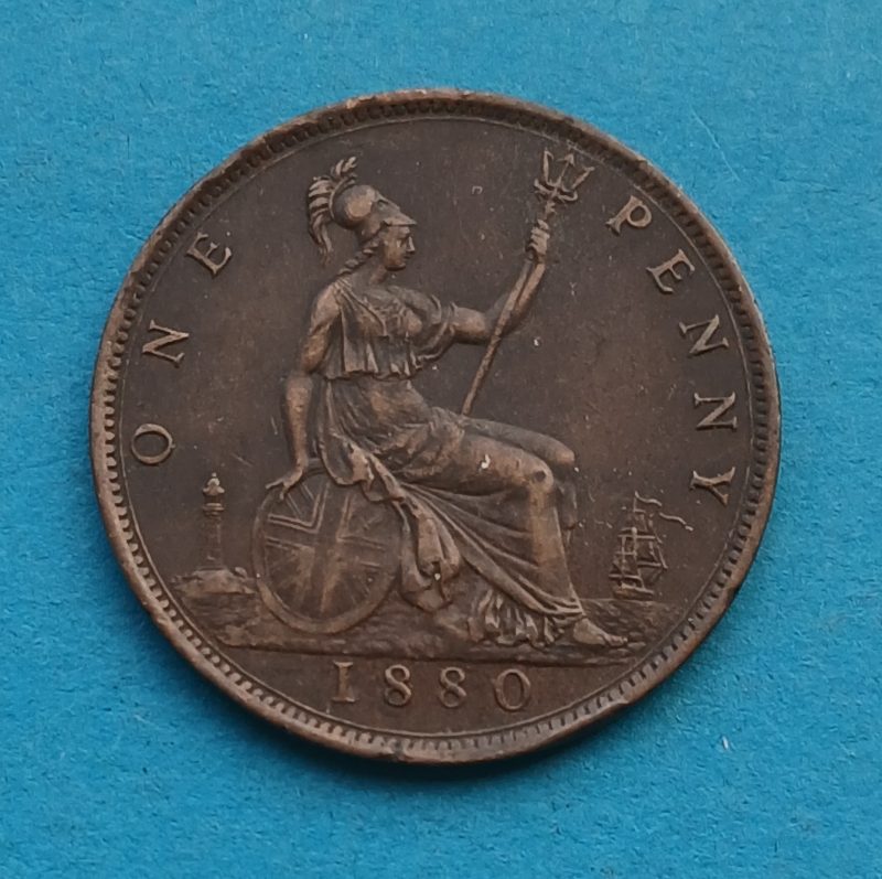 1880 Penny Victoria (#487)