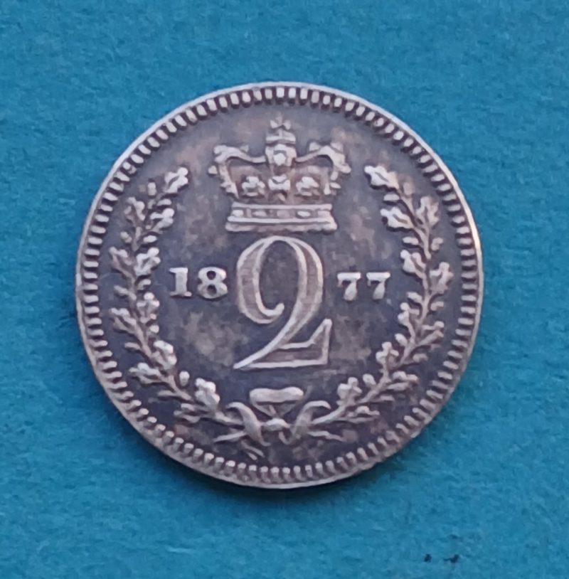 1877 Victoria 2d Twopence Maundy (#491)
