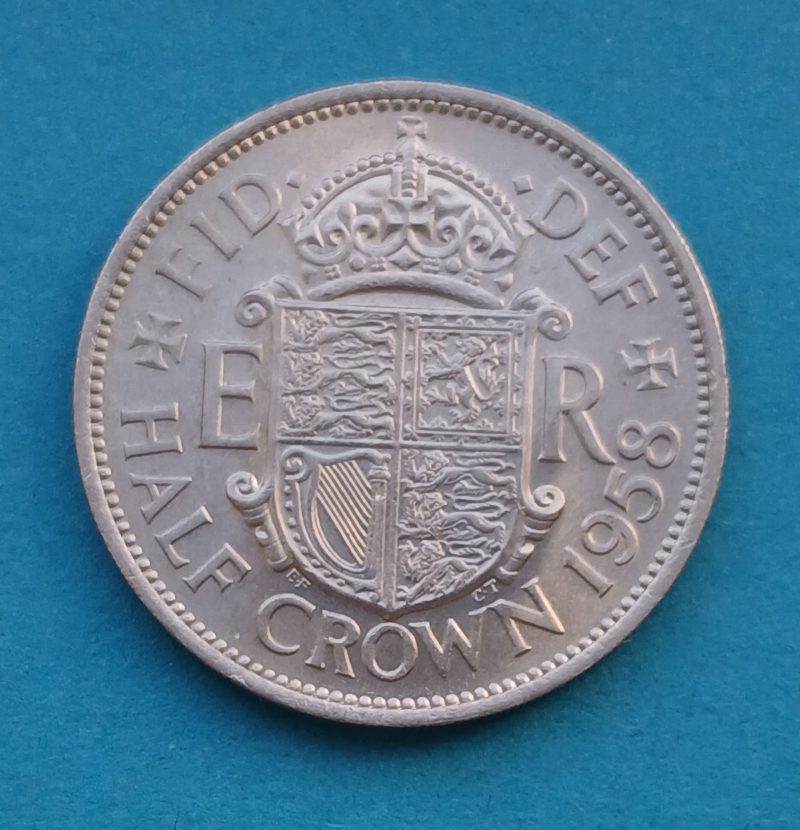 1958 Half Crown Elizabeth II - Lustrous (#493)