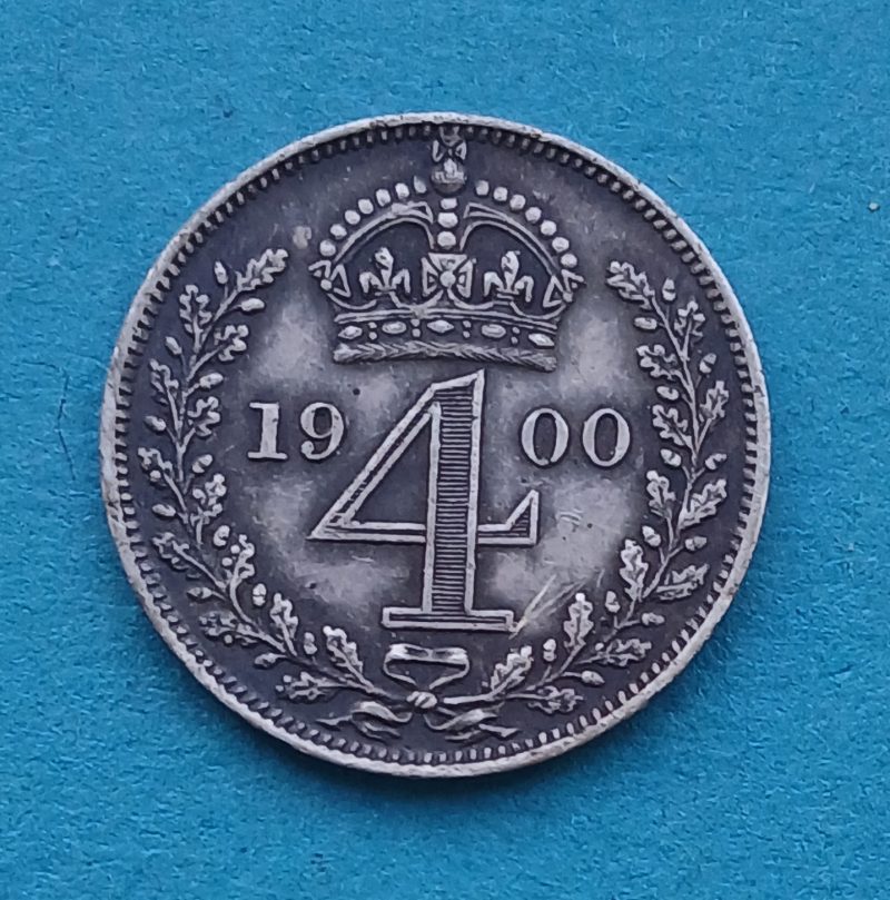 1900 Victoria Maundy 4d Fourpence (#502)