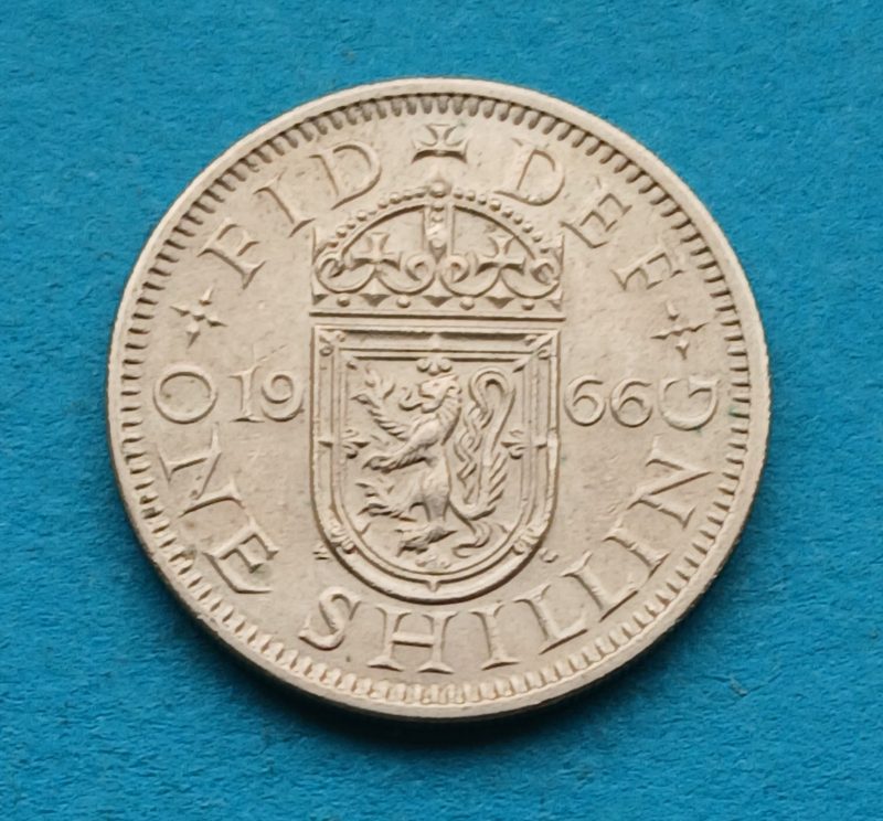 1966 Scottish Shilling QEII (#510)