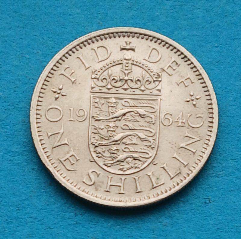1964 English Shilling QEII (#511)