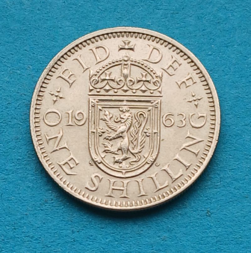 1963 Scottish Shilling QEII (#513)