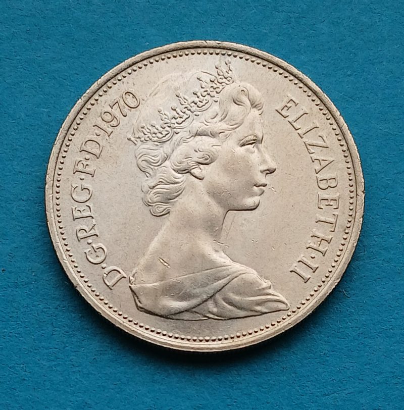 1970 QEII 10p (#518)