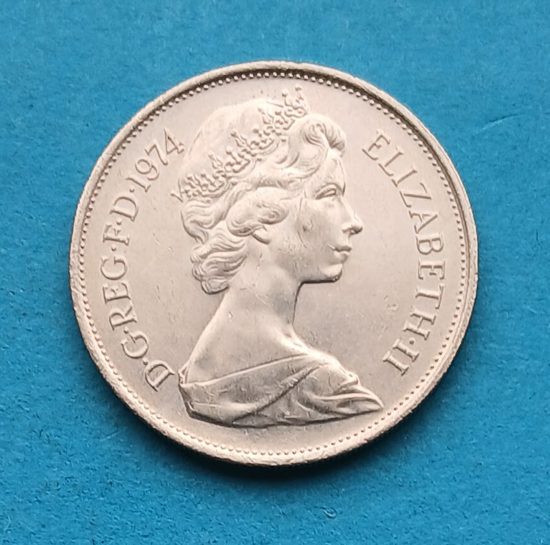 1974 QEII 10p (#521)