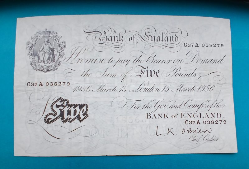 White Fiver” O’Brien 15th March 1956 (#537)