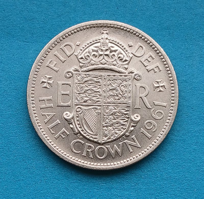 1961 Halfcrown Elizabeth II Lustrous (#550)