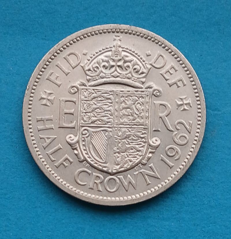 1962 Halfcrown Elizabeth II Lustrous (#553)