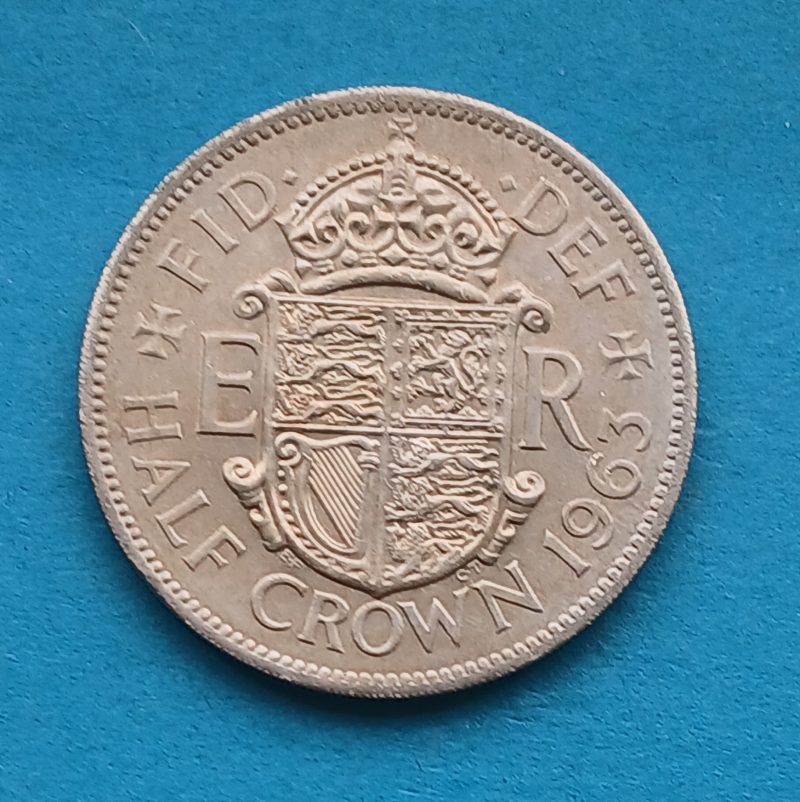 1963 Halfcrown Elizabeth II Lustrous (#554)