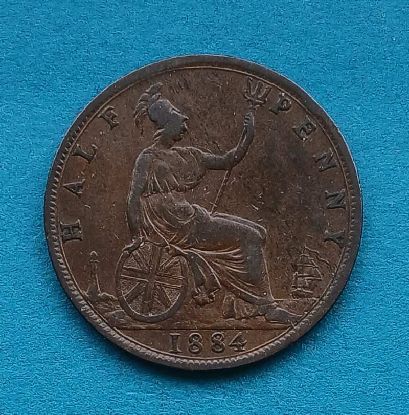1884 Halfpenny Victoria Nice starter coin (#562)