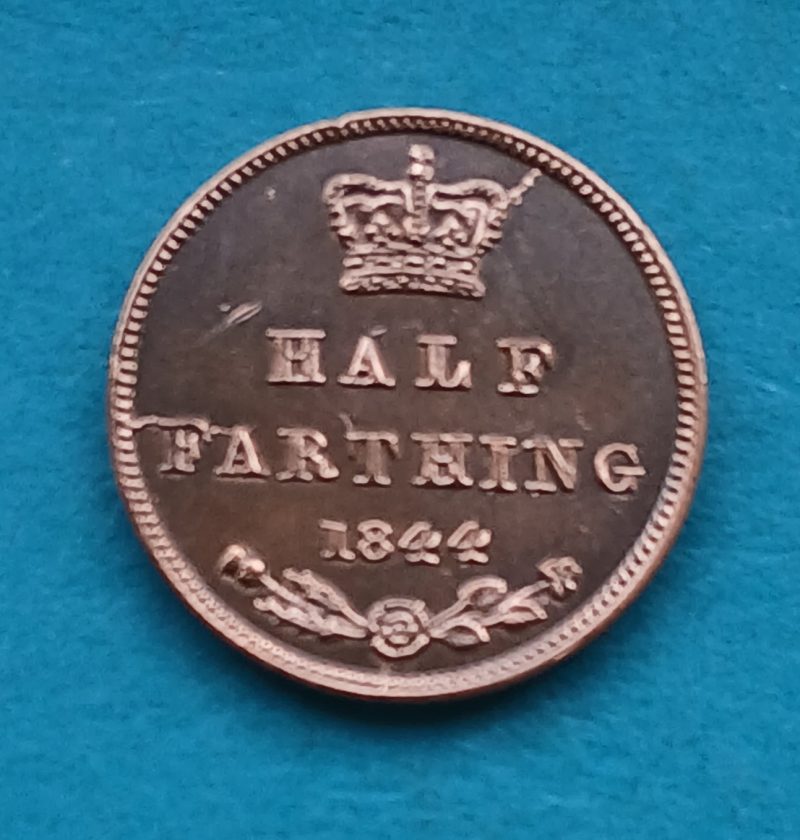 1844 Half Farthing Victoria Excellent coin (#565)