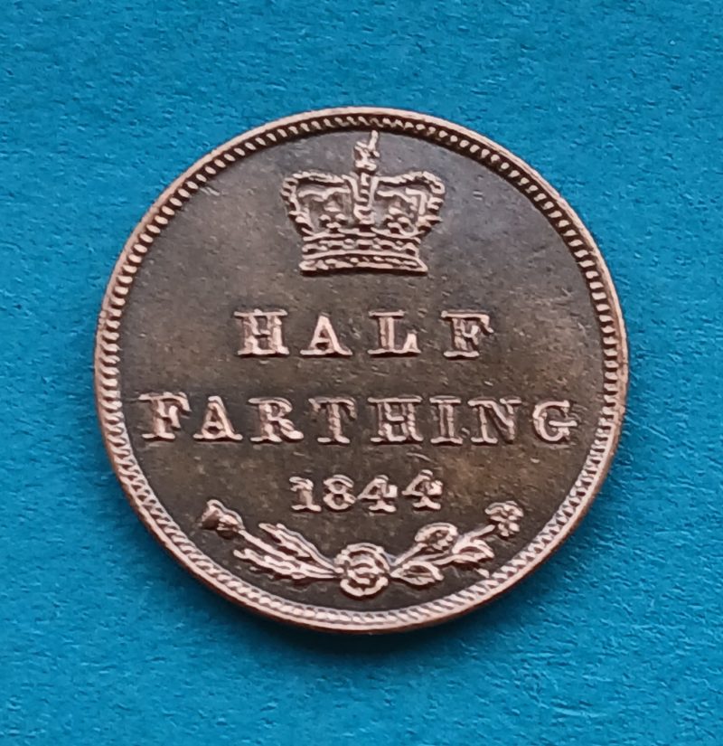 1844 Half Farthing Victoria Excellent coin (#566)