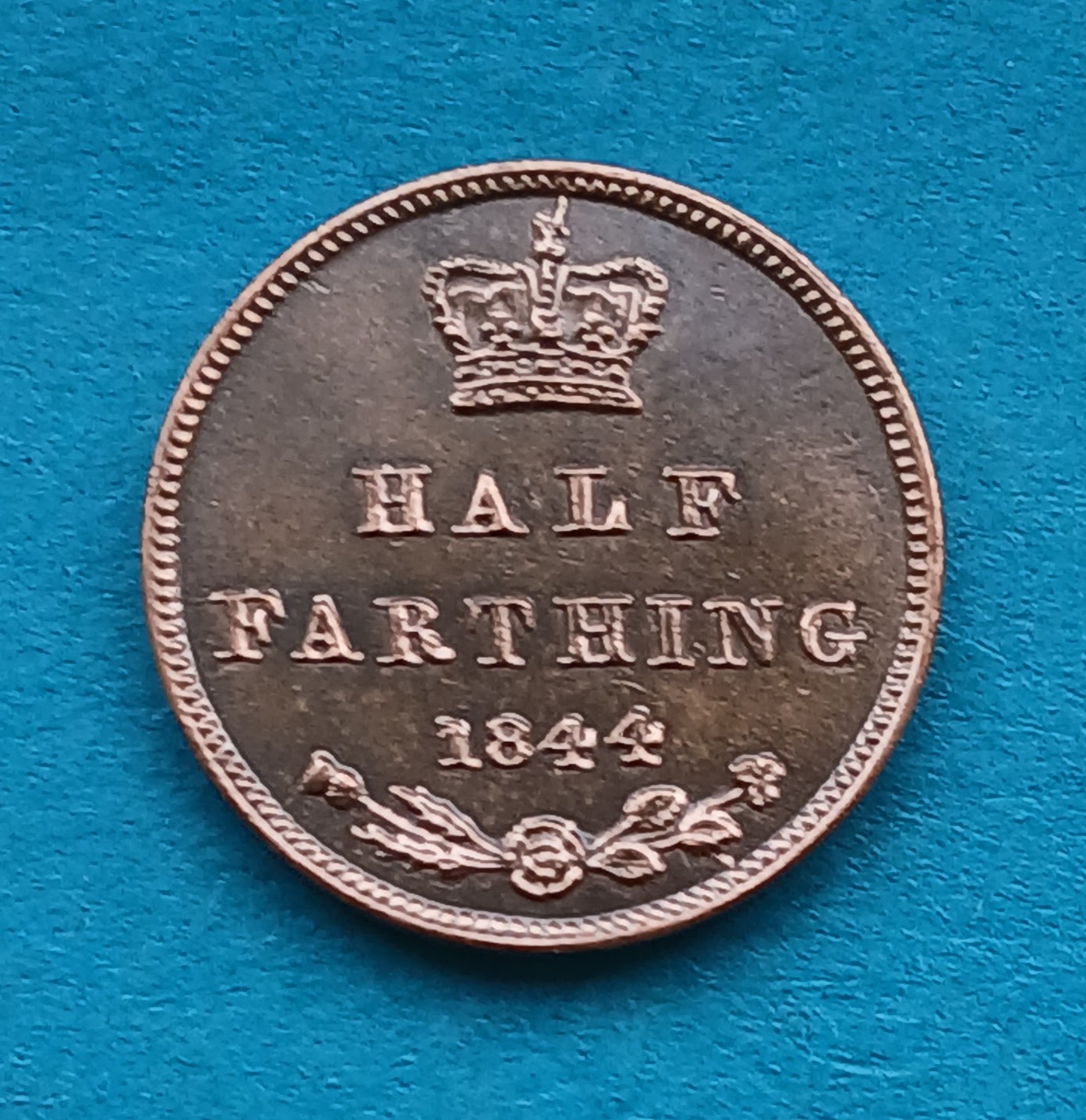 1844 Half Farthing  Victoria Excellent coin (#566)
