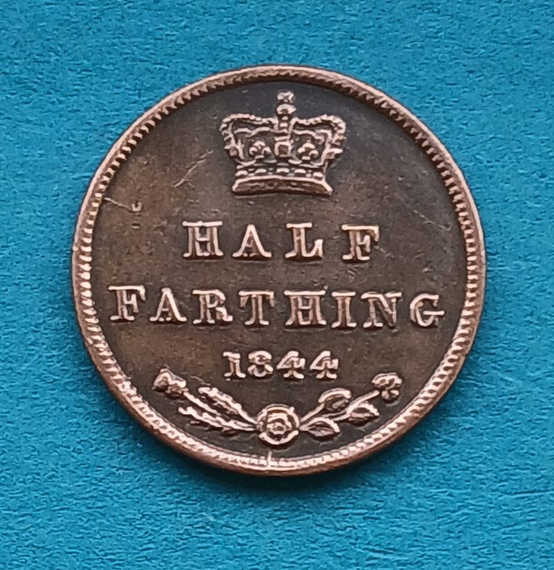 1844 Half Farthing Victoria Excellent coin (#567)