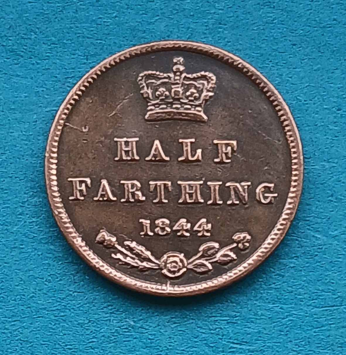 1844 Half Farthing  Victoria Excellent coin (#567)