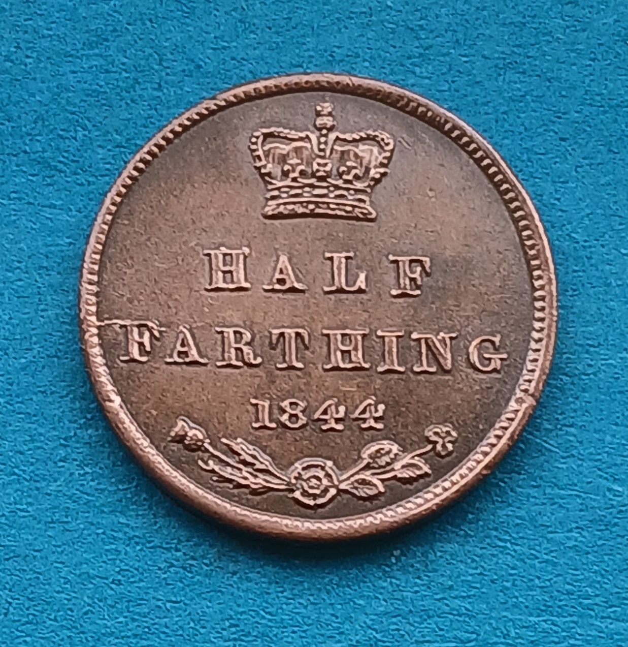 1844 Half Farthing  Victoria Excellent coin (#568)