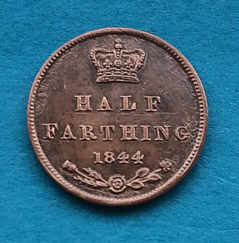 1844 Half Farthing Victoria Excellent coin (#569)
