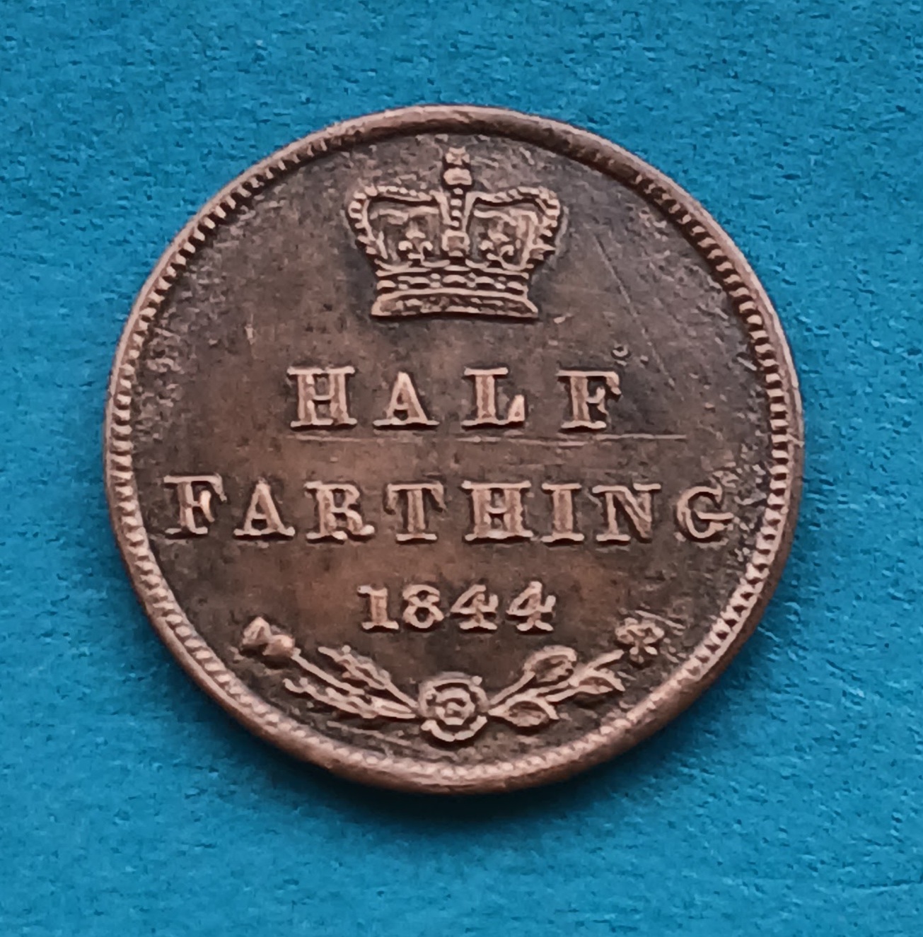 1844 Half Farthing  Victoria Excellent coin (#569)