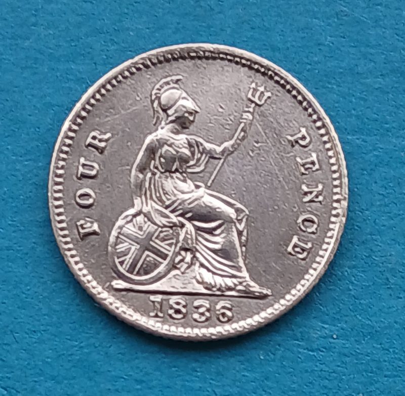 William IV 1836 Four Pence - Superb condition (#571)