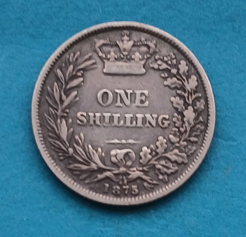1875 Shilling Victoria Die 41 (#574)