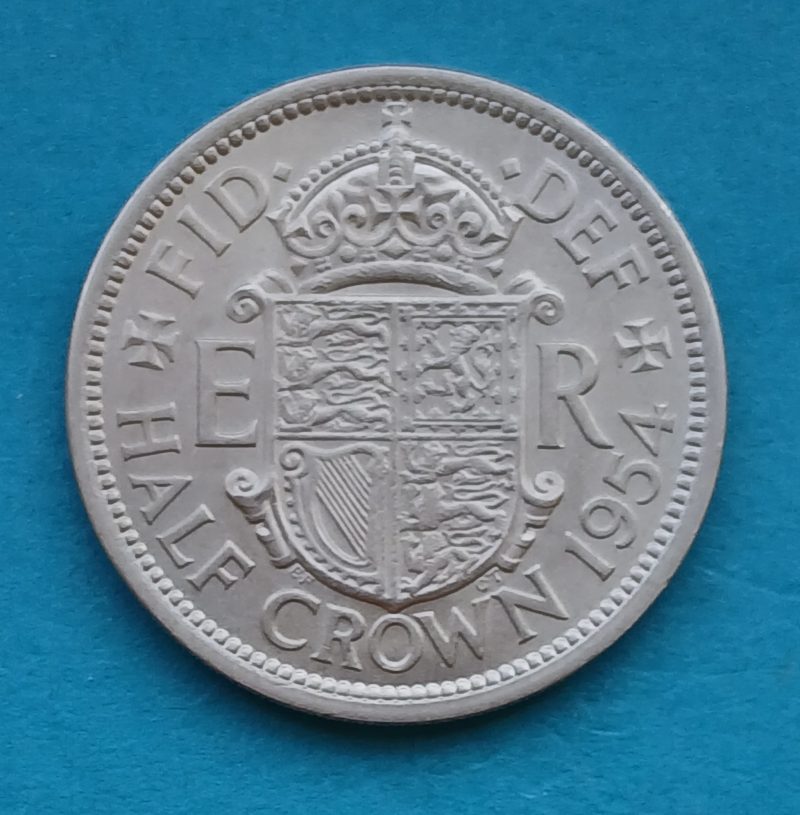1954 Half Crown Elizabeth II (#577)