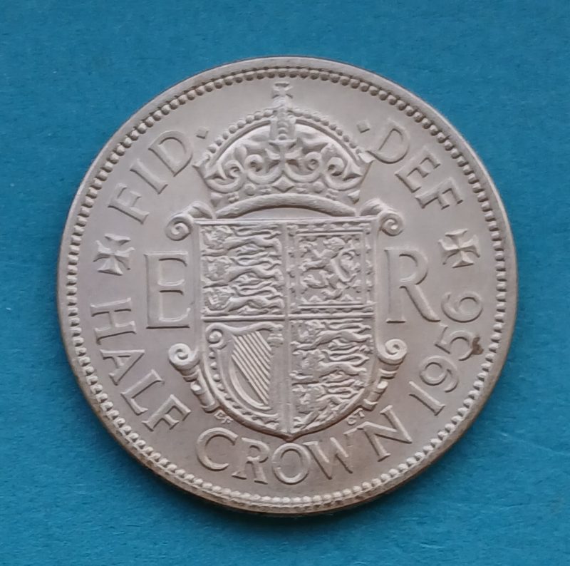 1956 Half Crown Elizabeth II (#578)